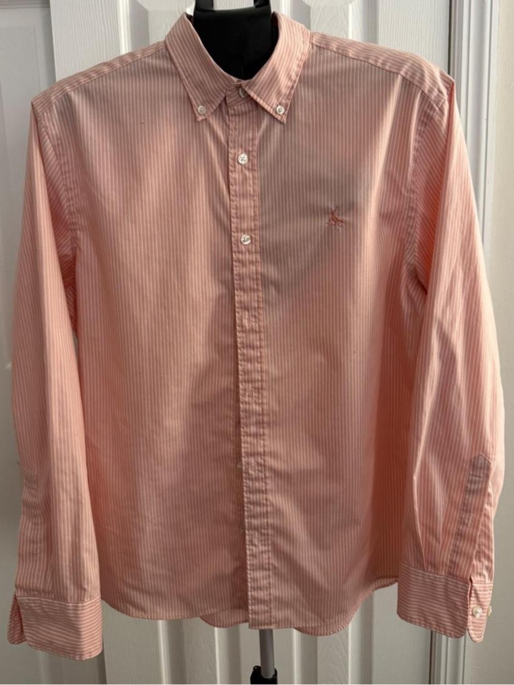 Charles Tyrwhitt Pink Striped Button-Down Dress Shirt